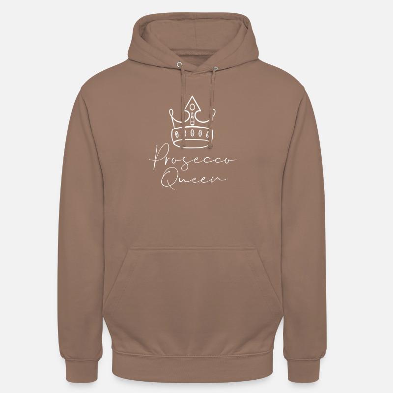 Prosecco Queen - Sweat-shirt à capuche unisexe - moka