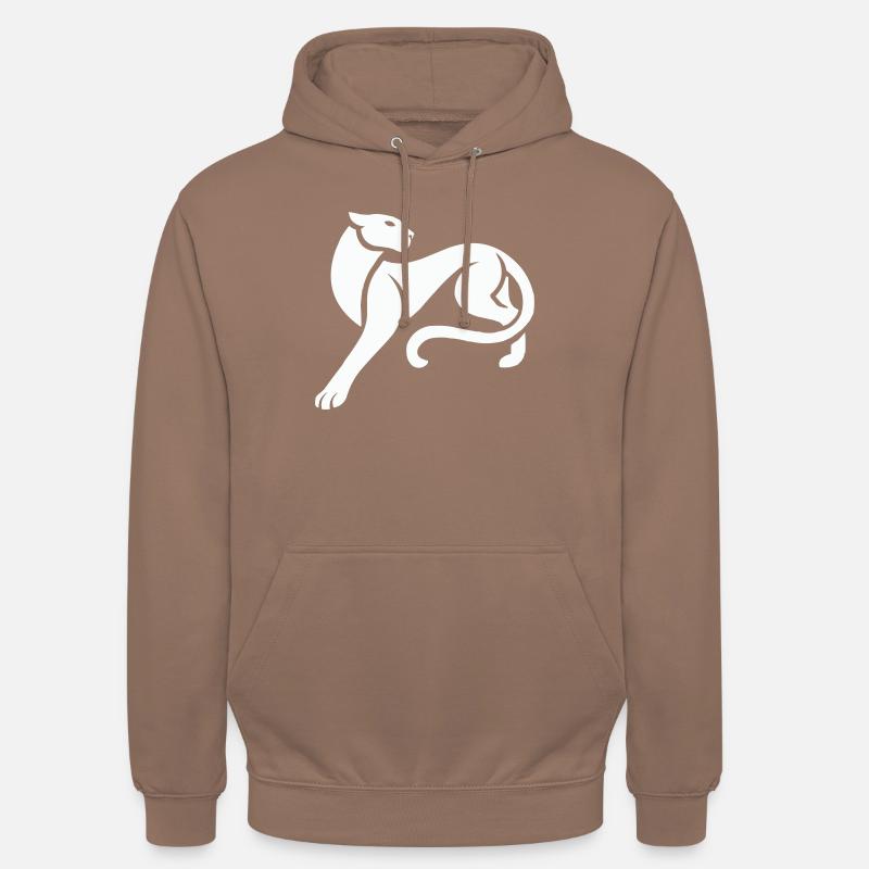 panthère - Sweat-shirt à capuche unisexe - moka