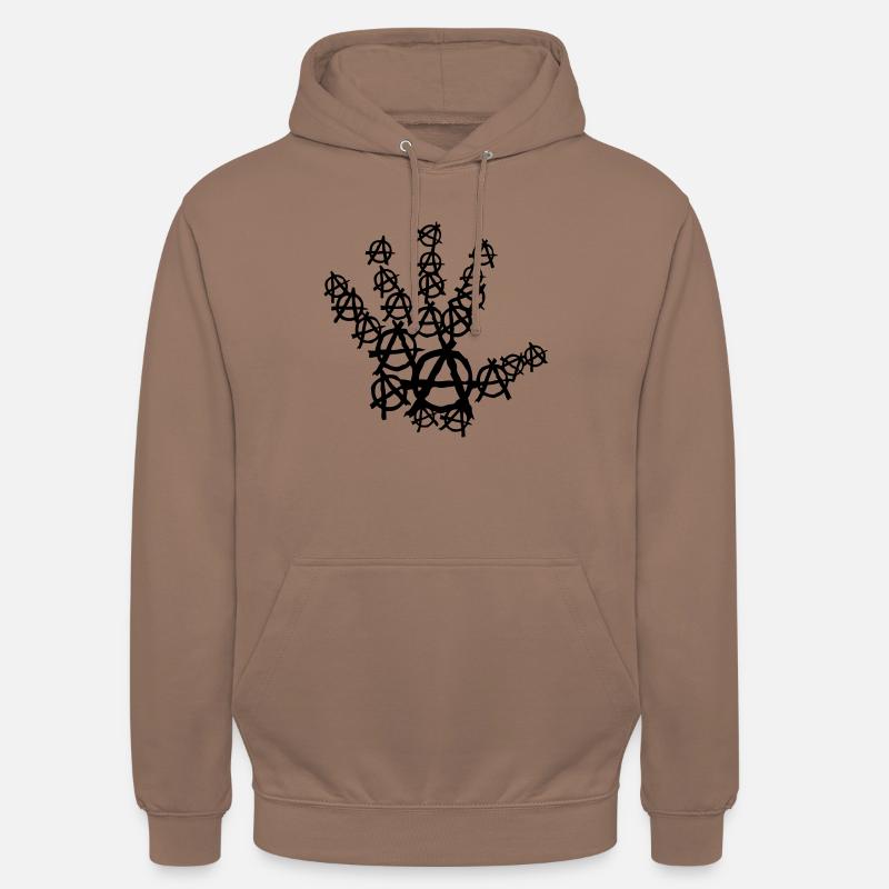 main hand anarchy mano8 - Sweat-shirt à capuche unisexe - moka
