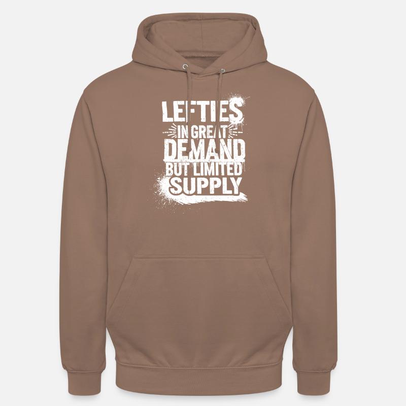 Les gauchers sont uniques - Sweat-shirt à capuche unisexe - moka