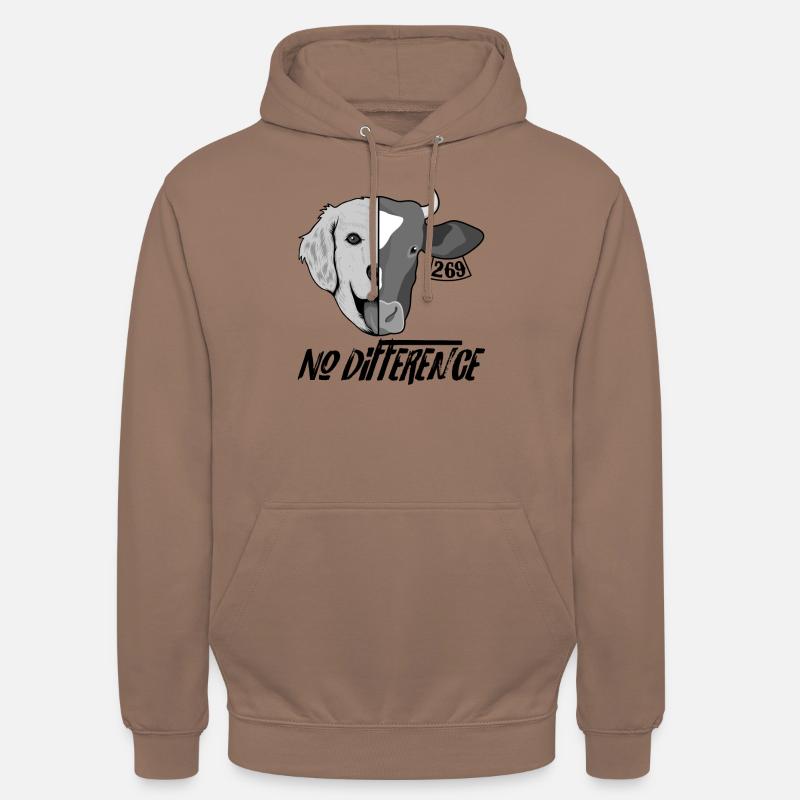 Aucune différence - Sweat-shirt à capuche unisexe - moka