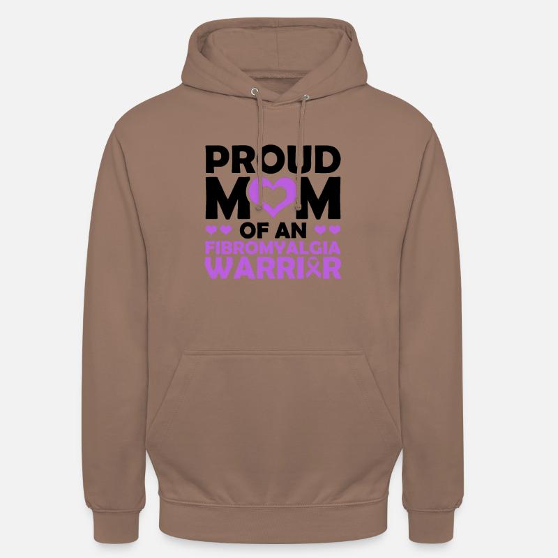 Stolze Mutter Eines Fibromyalgie-kriegers - Unisex Hoodie - Mokka