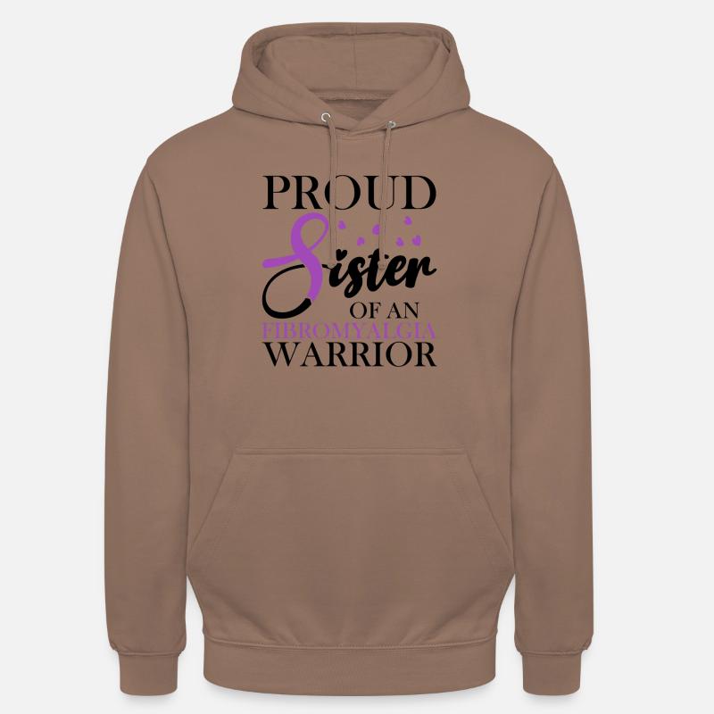 Stolze Mutter Eines Fibromyalgie-kriegers - Unisex Hoodie - Mokka