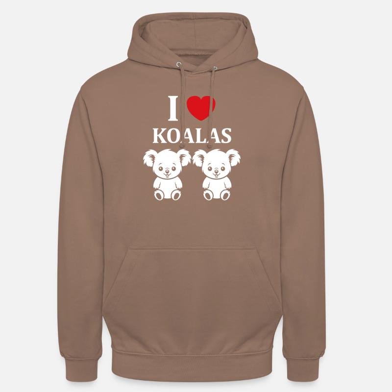Humour petit bébé koala - Sweat-shirt à capuche unisexe - moka