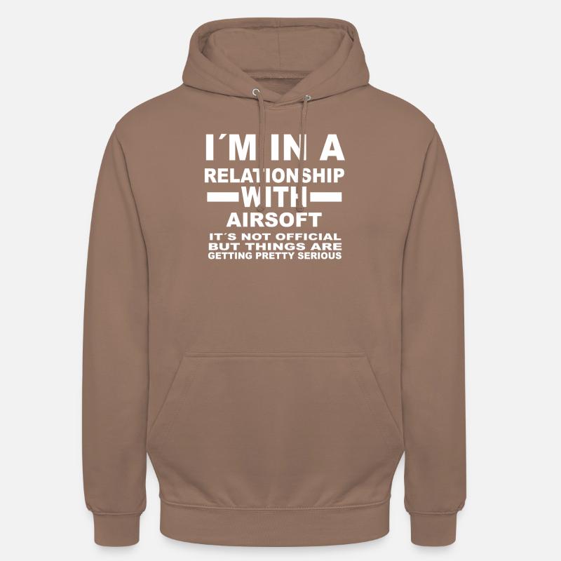 relation avec AIRSOFT - Sweat-shirt à capuche unisexe - moka