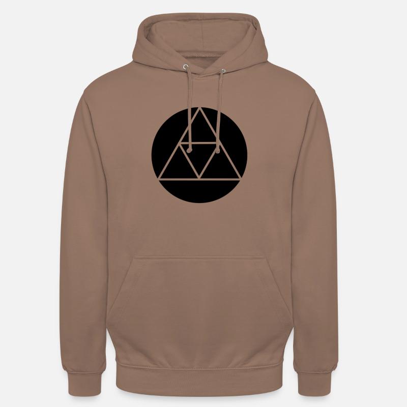 Triforce triangle symbol basic colors - Unisex Hoodie - mocha