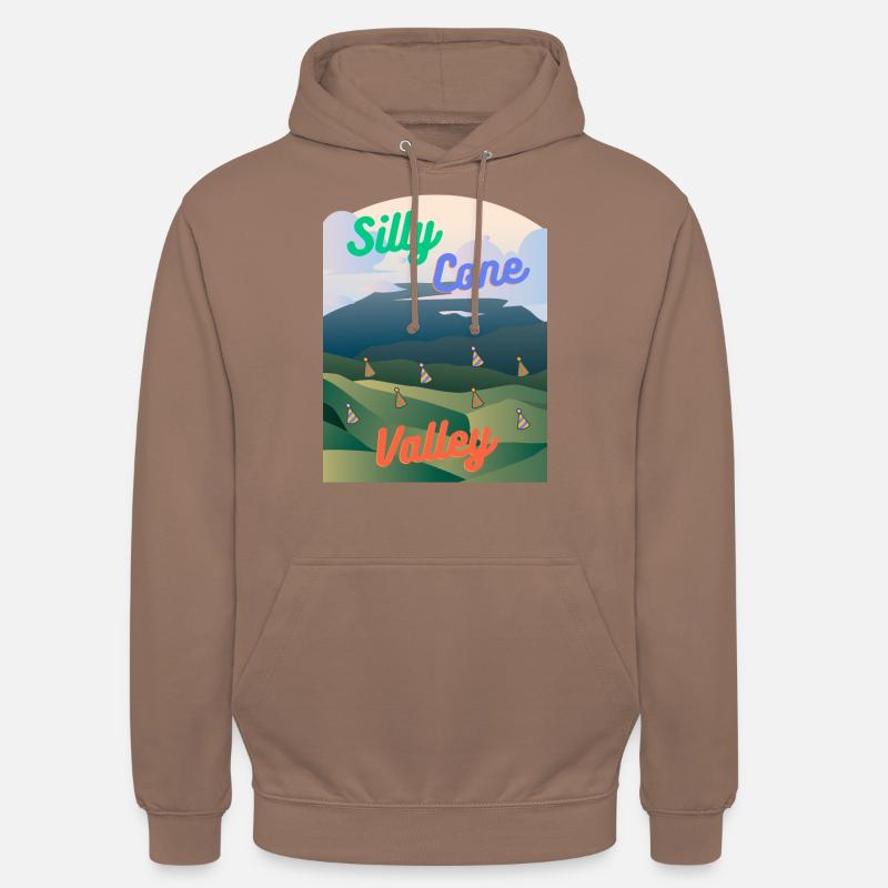 Silly Cone Valley - Spaßgeschenk - Unisex Hoodie - Mokka