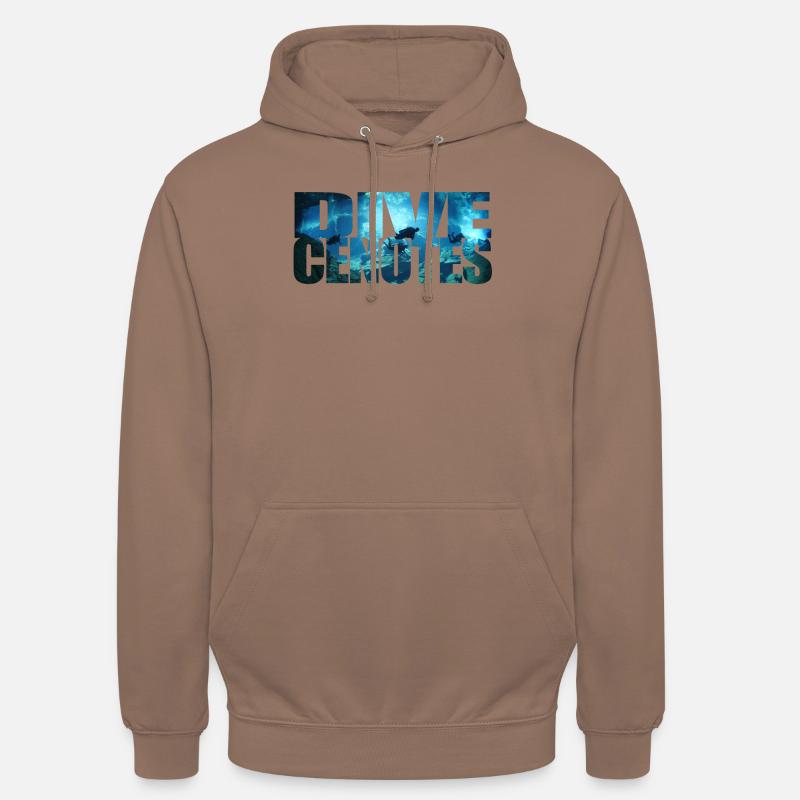 dive cenotes tauchen Geschenk - Unisex Hoodie - Mokka