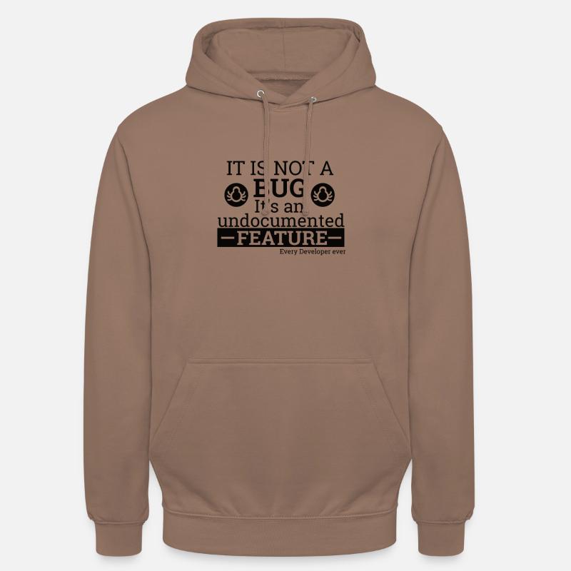 "Not a Bug" | Programmer, Programmierer - Unisex Hoodie - Mokka
