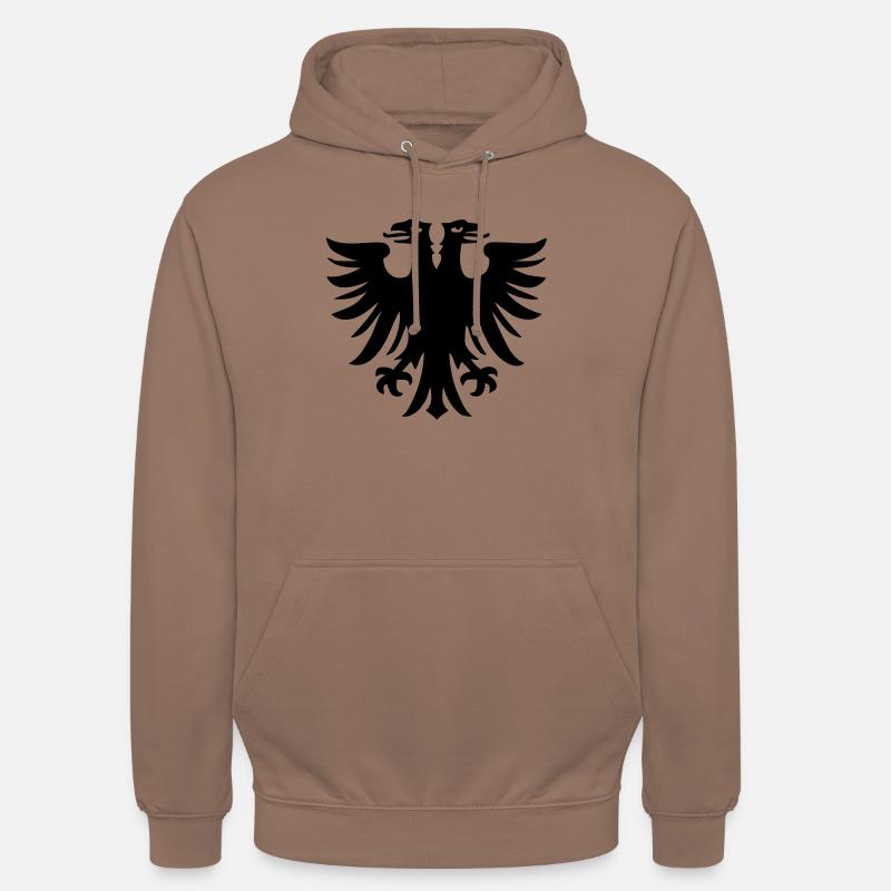 aigle à deux têtes - Sweat-shirt à capuche unisexe - moka