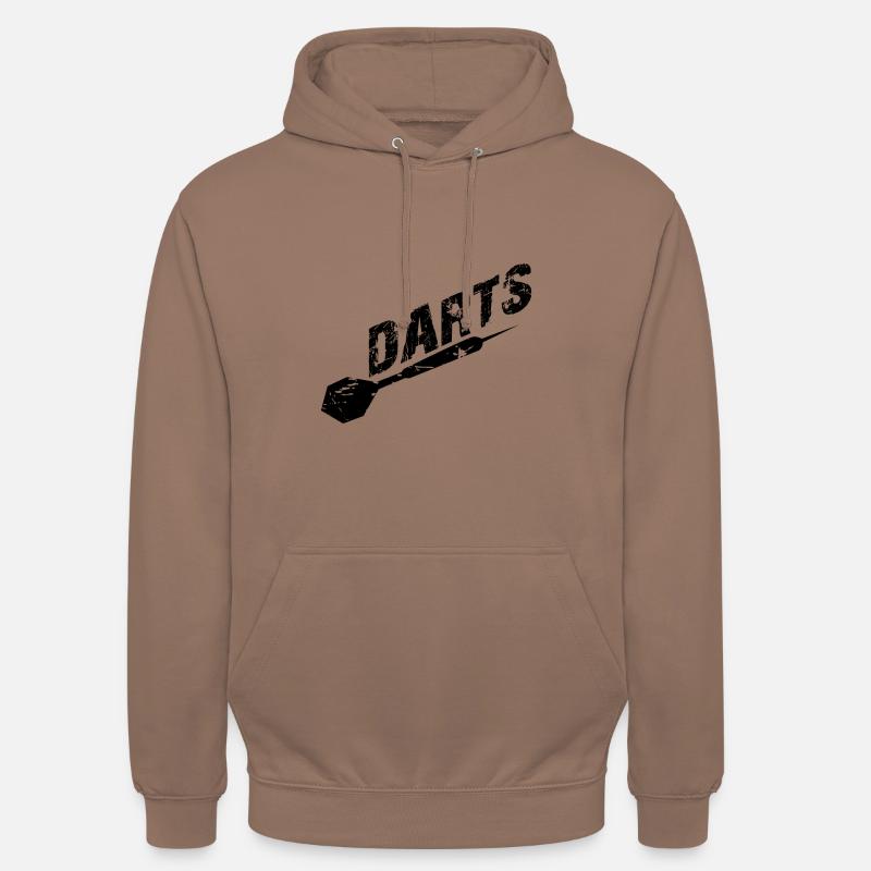 jeu de fléchettes - Sweat-shirt à capuche unisexe - moka