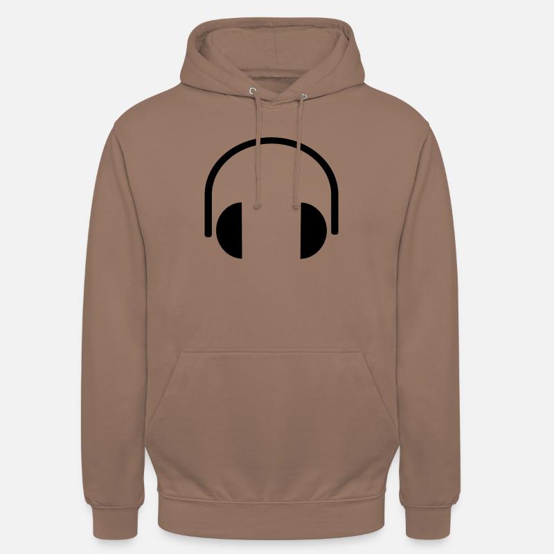 Kopfhörer - Unisex Hoodie - Mokka