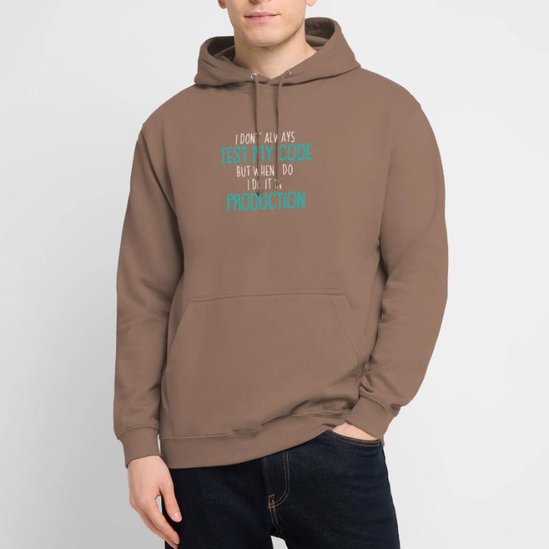 Cadeau de chemise de codeur de production de code de test cool Sweat-shirt à capuche unisexe