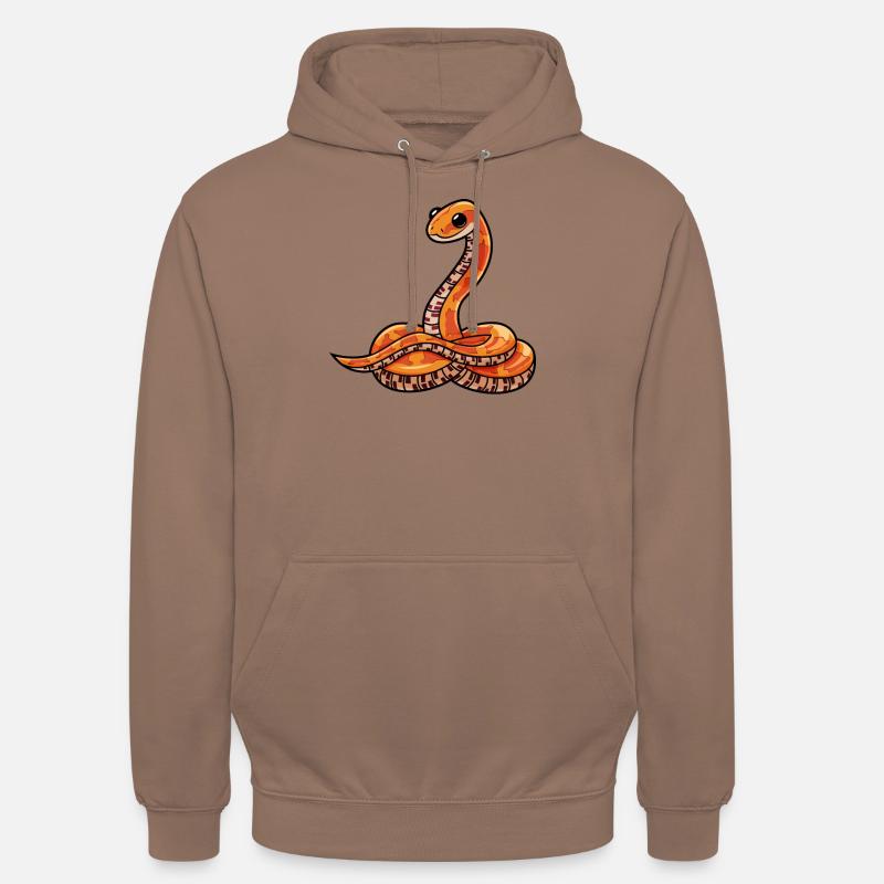 Serpent de maïs serpent de maïs cadeau serpent - Sweat-shirt à capuche unisexe - moka
