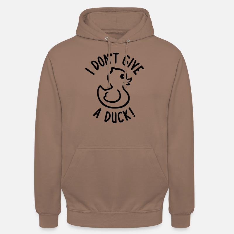 Don't give a Duck - Unisex Hoodie - Mokka