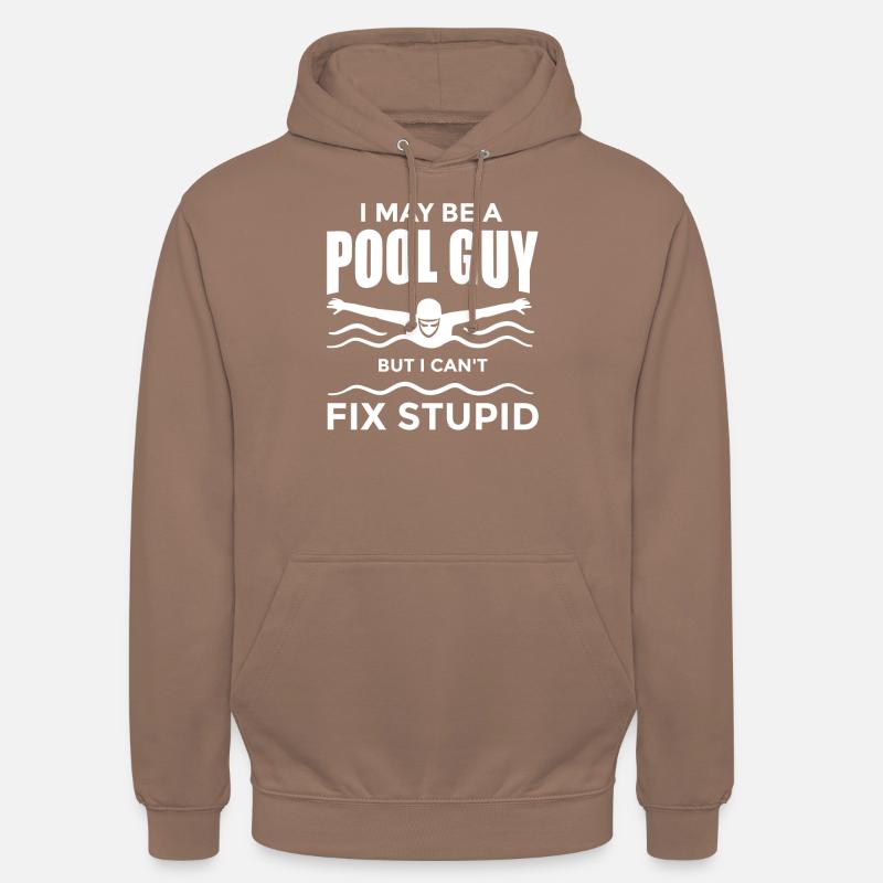 Je suis le leader de la piscine et j’adore les comprimés de chlore - Sweat-shirt à capuche unisexe - moka