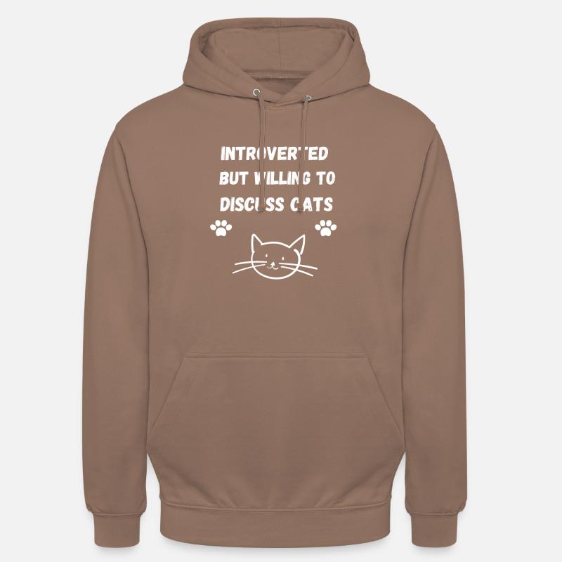 Sterngraue Katze Eichelhäherfeder Ketzer - Unisex Hoodie - Mokka