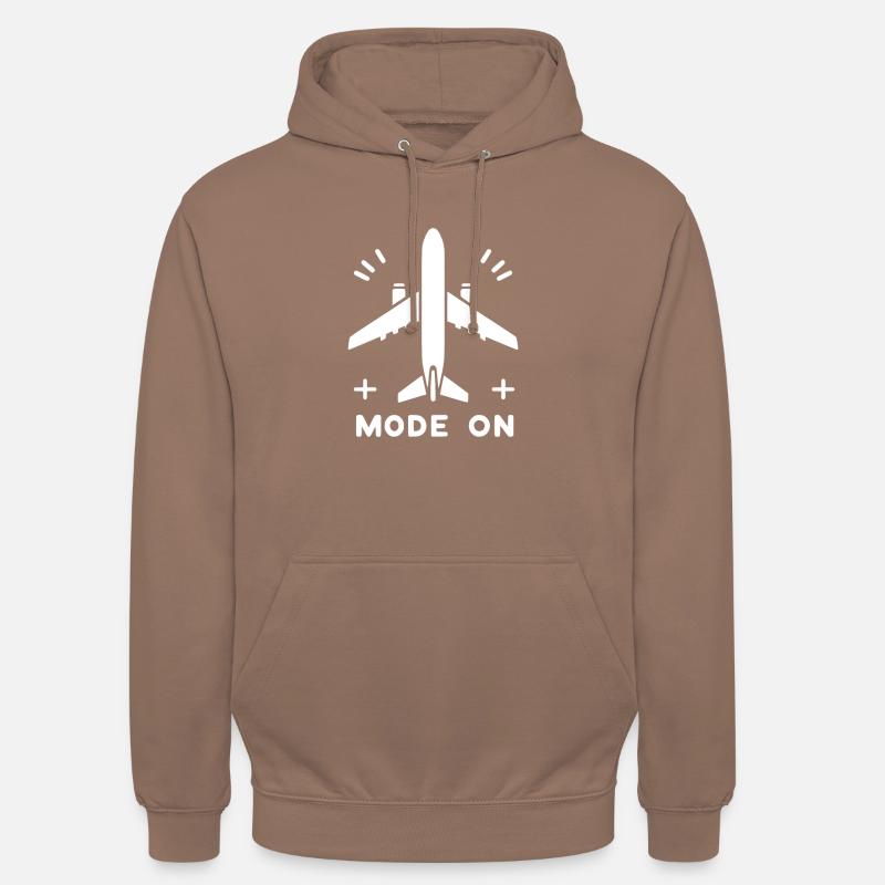 Flugzeugmodus Ein - Unisex Hoodie - Mokka