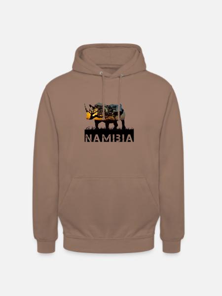 Namibia Nashorn - Unisex Hoodie - Mokka