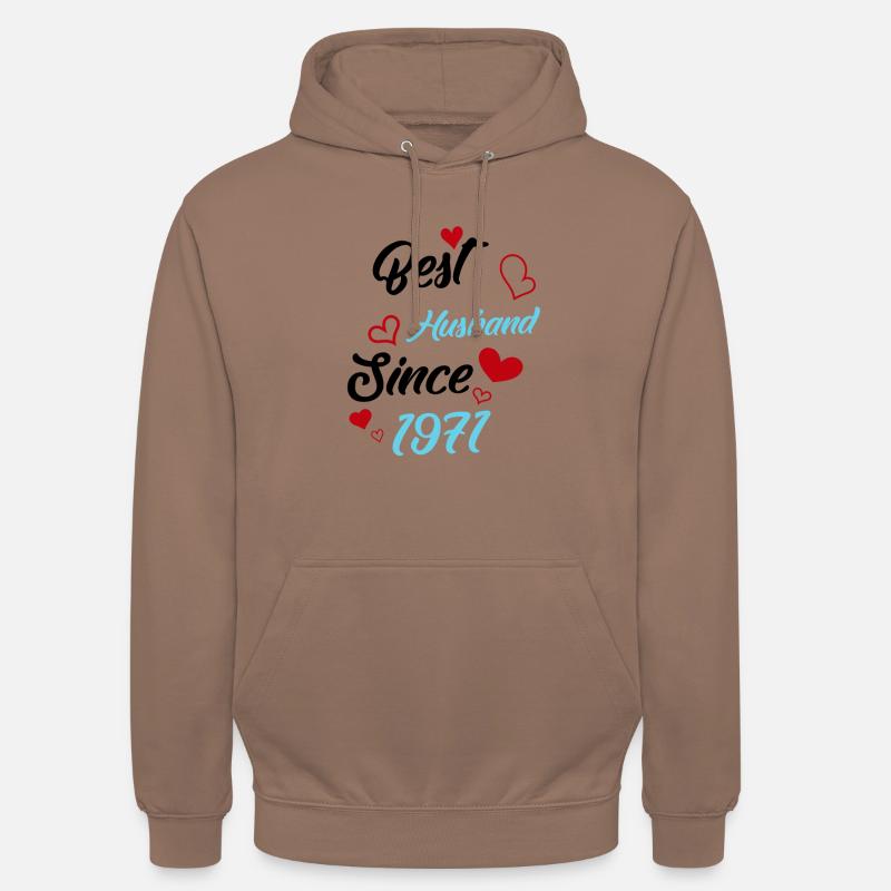 Bester Ehemann seit 1971 Hochzeit - Unisex Hoodie - Mokka