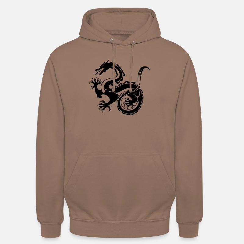 Dragon - Sweat-shirt à capuche unisexe - moka