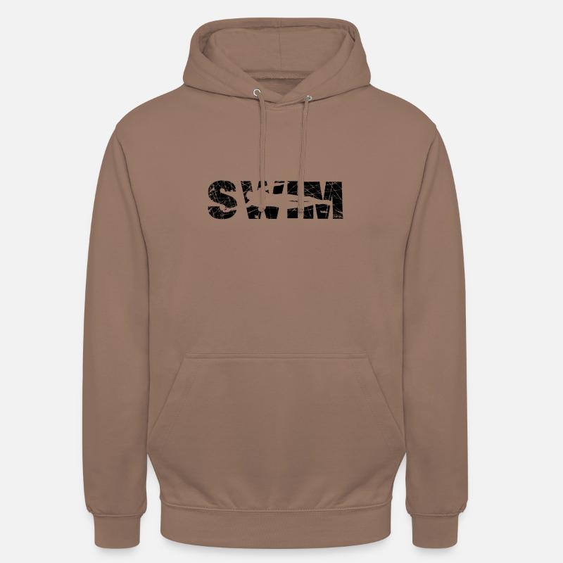 Les nageurs nagent - Sweat-shirt à capuche unisexe - moka
