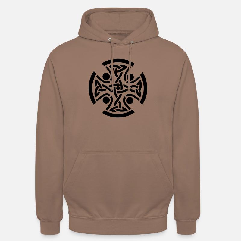 ancient celtic symbol drawing print design - Unisex Hoodie - mocha