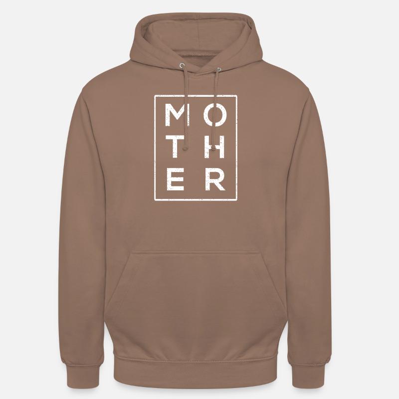MÈRE - MAMA - MUTTI - Sweat-shirt à capuche unisexe - moka