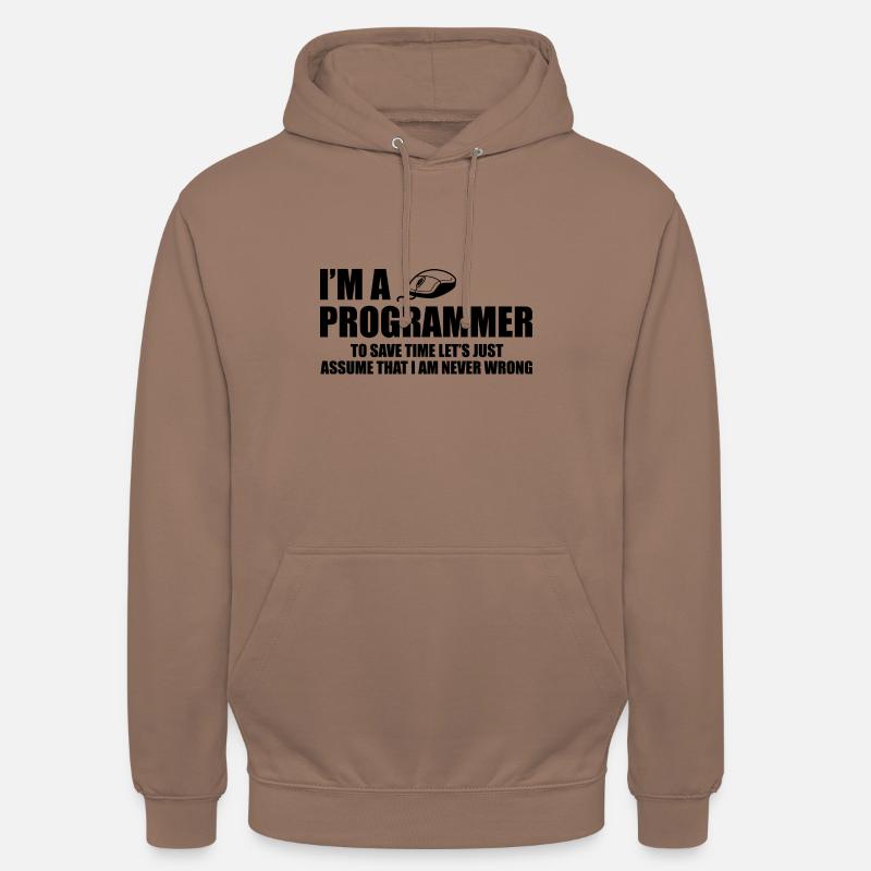 Programmer Programming Informatik Geschenk - Unisex Hoodie - Mokka