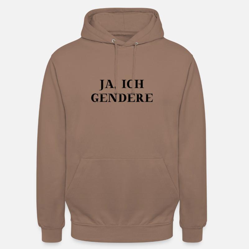 Gendern Geschenkidee Pro Gendern - Unisex Hoodie - Mokka