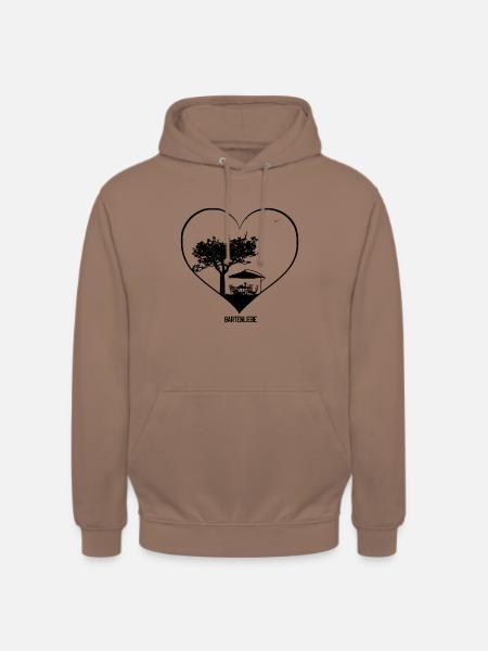 Gartenliebe - Gartenarbeit - Unisex Hoodie - Mokka