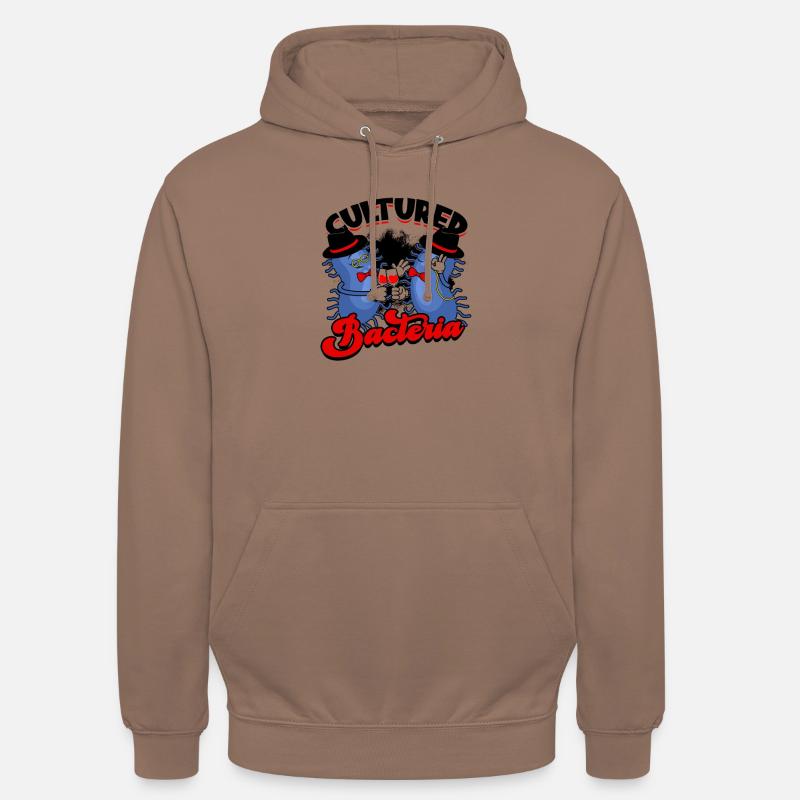 Bactéries cultivées - bactéries - Sweat-shirt à capuche unisexe - moka