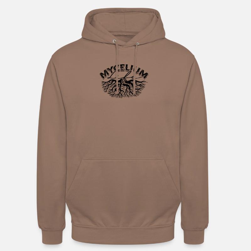 Mycélium Life - mycélium - Sweat-shirt à capuche unisexe - moka