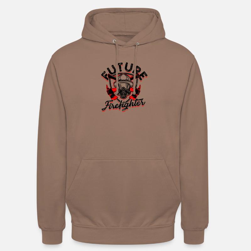 Futur pompier - premier répondant - Sweat-shirt à capuche unisexe - moka