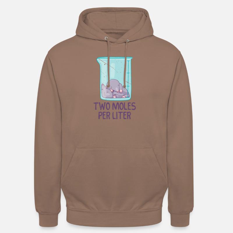 Zwei Mole pro Liter - Mol - Unisex Hoodie - Mokka