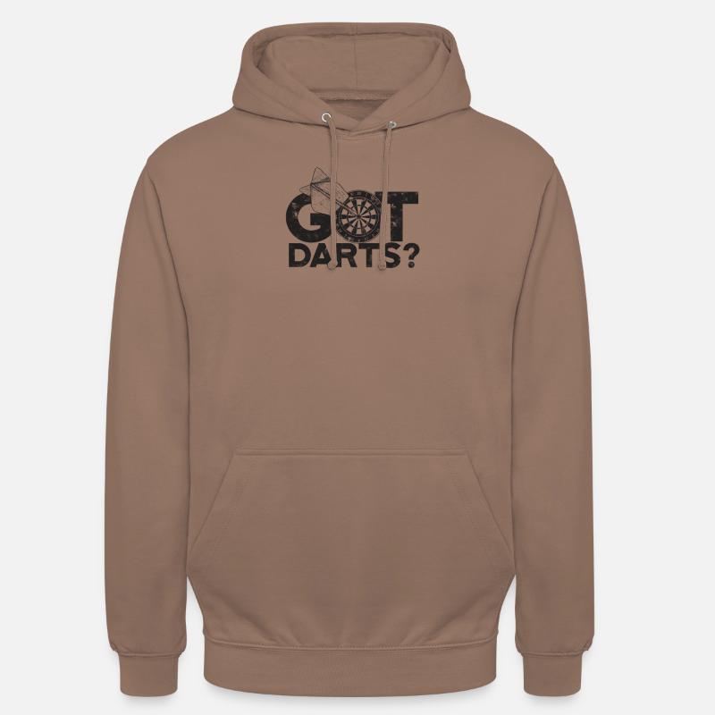 « Vous avez des fléchettes? -Fléchettes - Sweat-shirt à capuche unisexe - moka