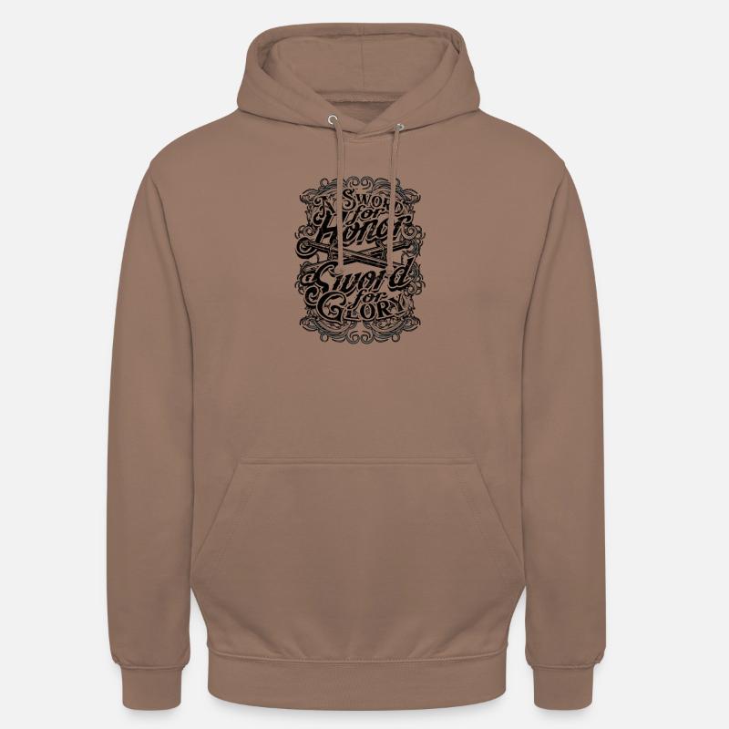 Une épée pour l’honneur, une épée pour la gloire - Épée - Sweat-shirt à capuche unisexe - moka