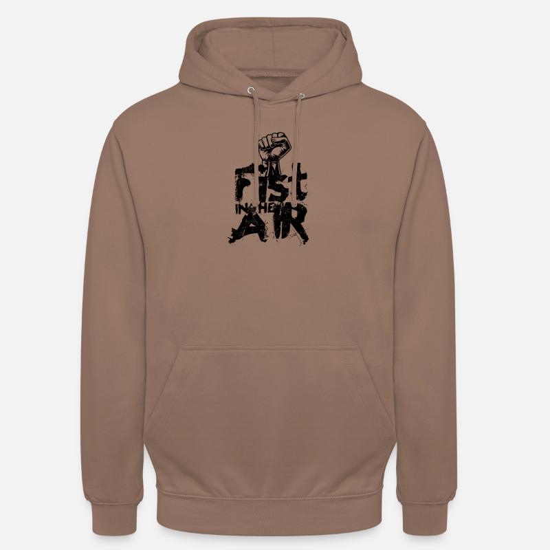 Faust in der Luft - Faust - Unisex Hoodie - Mokka