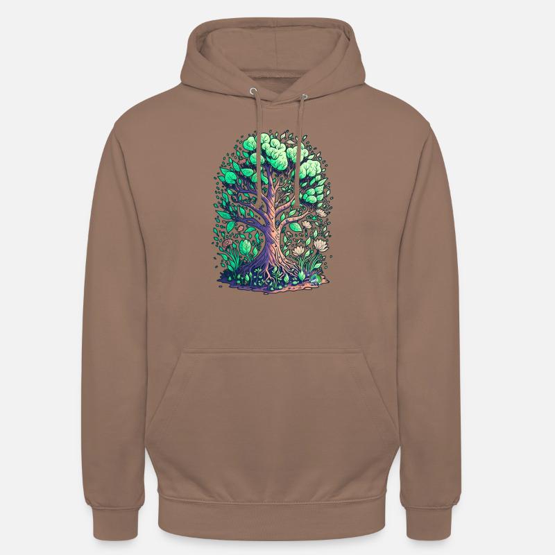Peace Tree - Unisex Hoodie - Mokka