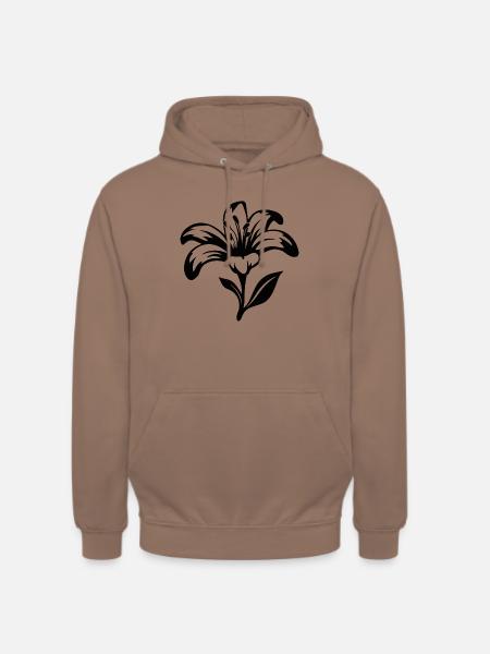 A Monochromatic Ode to Azaleas - Unisex Hoodie - Mokka