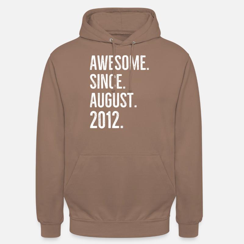 Awesome seit August 2012 - Unisex Hoodie - Mokka
