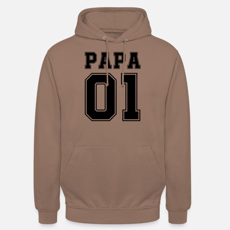 Papa 01 - Sweat-shirt à capuche unisexe - moka
