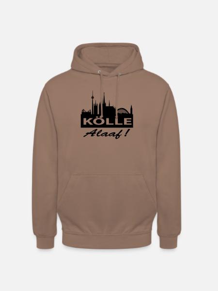 Skyline Köln - Koelle Alaaf! - Karneval - Hættetrøje unisex - mokka