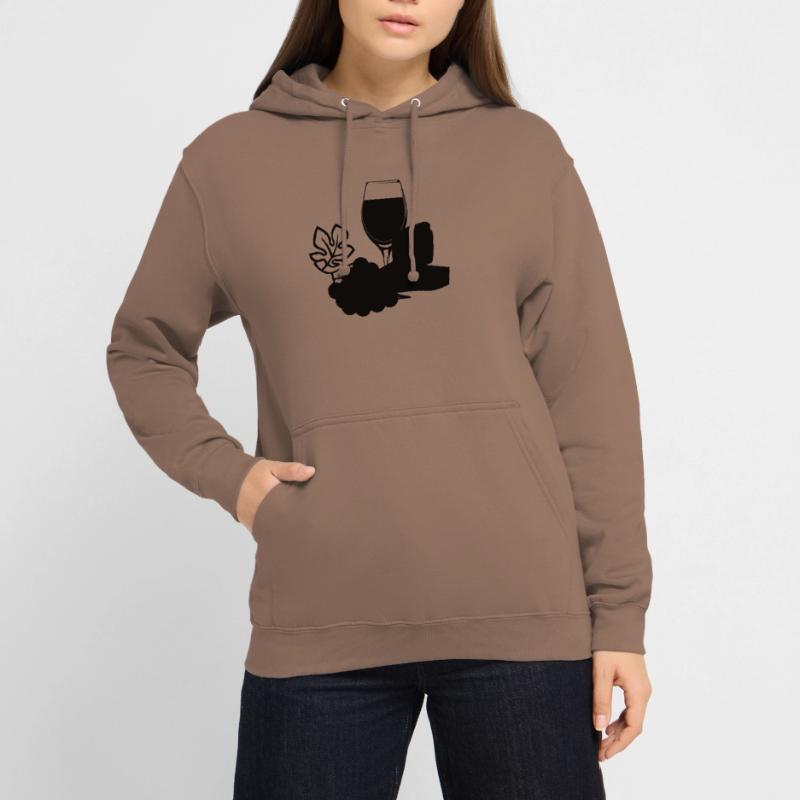 vin de raisins de fromage Sweat-shirt à capuche unisexe