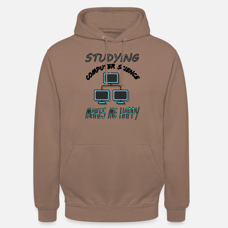 Studiare Informatica Informatica Regalo dello studente - Felpa con cappuccio unisex - mokka