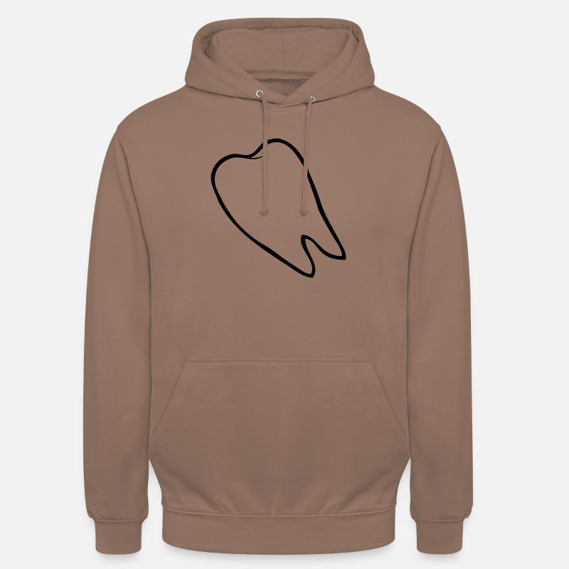 Verlorener Backenzahn Comic - Unisex Hoodie - Mokka