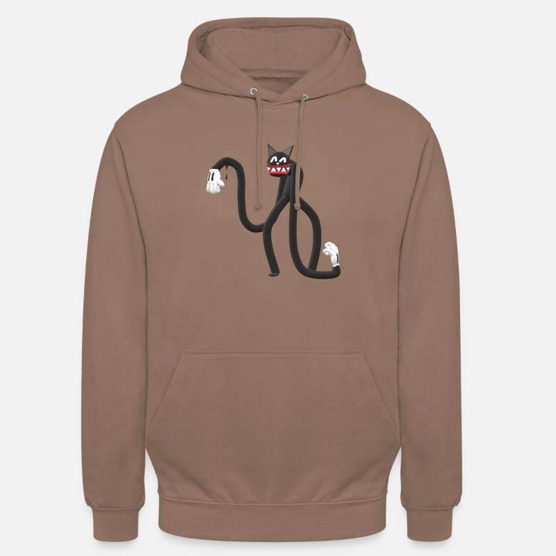Chat bras long - Sweat-shirt à capuche unisexe - moka