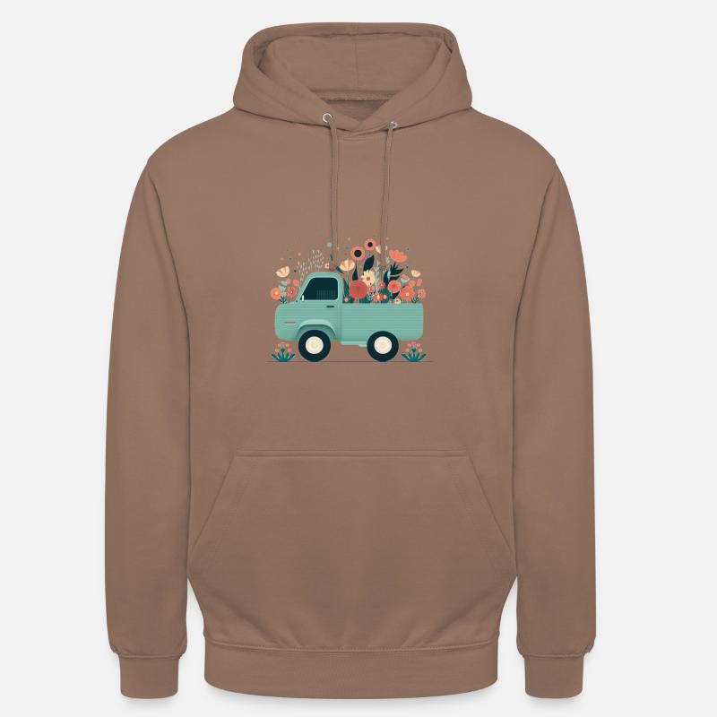 Ramasser une fleur 2 - Sweat-shirt à capuche unisexe - moka