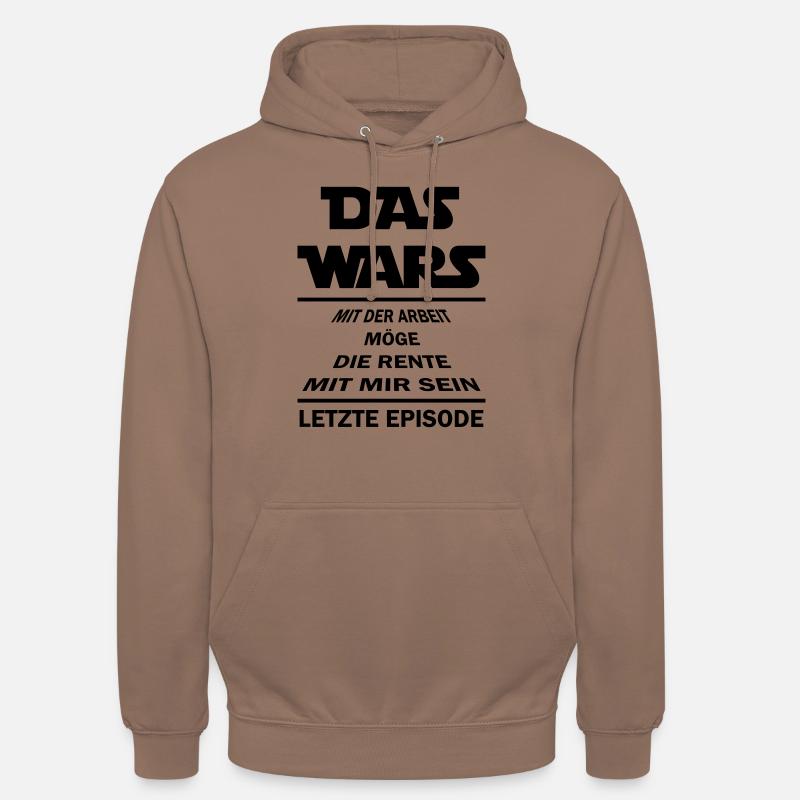 das wars mit der arbeit - Unisex Hoodie - Mokka