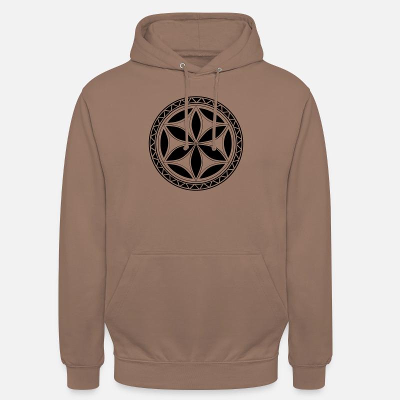 Klassische Highlander Rosette - Unisex Hoodie - Mokka